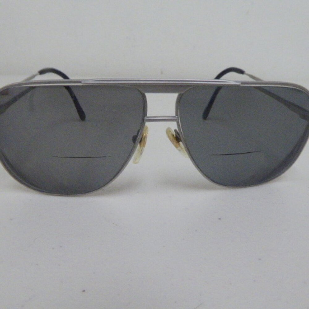 Nikon glasses matte silver gray frames Vintage Japan